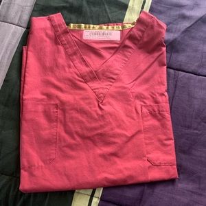 Unisex scrub top